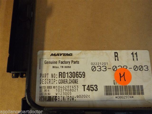 Maytag Amana Microwave R0130659 Cover, Choke NEW IN BOX Maytag Amana Microwave R0130659 Cover, Choke NEW IN BOX